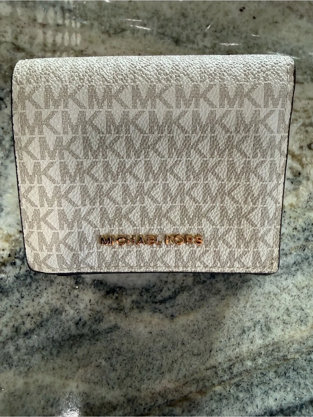 Michael Kors Signature Logo Compact Wallet